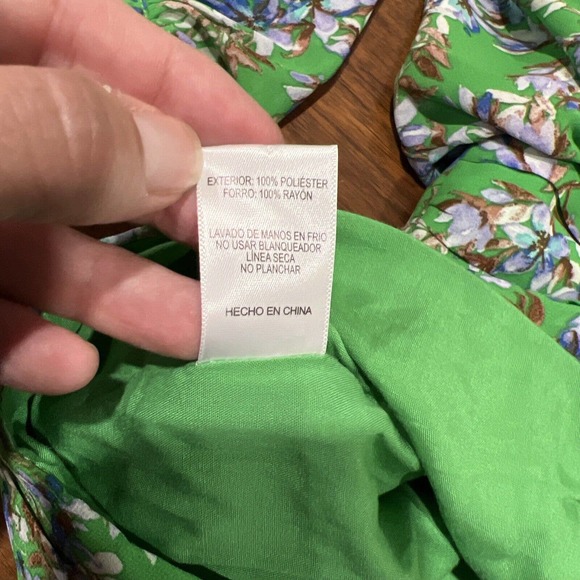Skylar Madison Dresss Women Small Green Floral Long Sleeve Mini1‎ - Picture 9 of 13